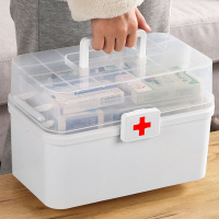 透明醫藥箱家庭款家用大容量多層防潮醫藥盒箱多功能醫護收納藥品