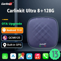 Carlinkit Android 13 Tv AI Box Ultra 8+128G For Netflix iptv YouTube Wireless CarPlay Android Auto 4GLTE Box GPS QCM665 WIFI