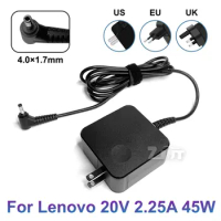 20V 2.25A 45W 4.0*1.7mm AC Laptop Power Adapter Charger For Lenovo Ideapad 320 100 100s N22 N42 yoga310 yoga510 Air12 13 ADL45WC