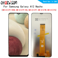6.5" Screen For Samsung Galaxy A12 Nacho SM-A127F, SM-A127M LCD Display Screen Touch Panel Digitizer With Frame Assembly A12S