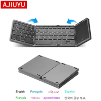 Light-Handy Mini Portable Folding Keyboard Wireless Bluetooth Keyboard Rechargeable For IOS Android Windows iPad Tablet Phone