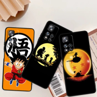 Anime D-Dragon Balls For Xiaomi Redmi Note 12 12S Turbo 11 11T 11S 10 10S 9 8 8T 7 Pro Plus 5G Black Phone Case Cover