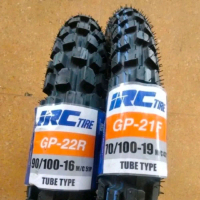 IRC PAKET 90/100-16 & 70/100-19 GP-21F GP-22R SEPASANG BAN LUAR MOTOR TRAIL SET DEPAN BELAKANG 70 90