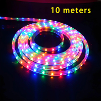 แบรนด์ 10 เมตรไฟ LED สีสันสดใส 220V สายไฟเปลี่ยนสีสำหรับตกแต่งโรงแรม KTV ภูมิทัศน์ทางวิศวกรรมและหน้า