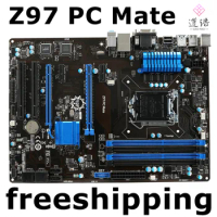 For MSI Z97 PC Mate Motherboard 32GB LGA 1150 DDR3 ATX Z97 Mainboard 100% Tested Fully Work