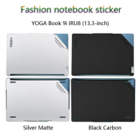 Sticker Skin Cover for Lenovo YOGA Book 9i IRU8 13.3-inch Laptop Carbon fiber Vinyl Protection