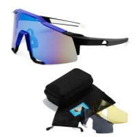 Outdoor sports cycling sunglasses Running men's and women's cycling glasses windproof sand dazzling big frame riding glasses