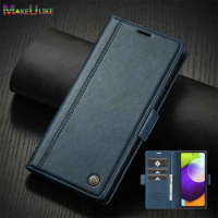 Durable Case for Samsung Galaxy A02S A12 A22 A52 A72 4G A13 A53 5G Case Leather Wallet Flip Case For Samsung A53 A13 Cover