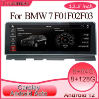 Android 12 car multimedia DVD radio stereo Navegación GPS CarPlay for BMW f01f02f03f04 2008-2015 CIC/NBT system 2 din 12.5 inch