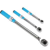 Torque Wrench Tool 1/4 3/8 1/2 Inch Square Drive Two-Way Precise Preset Mirror Polish Spanner Accurately Torque 5-210N.M