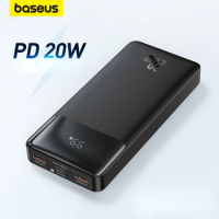 Baseus Power Bank 10000mAh Mobile Phone Charger 30000mah Portable External Battery Powerbank Quick Charge For iPhone 14 Xiaomi