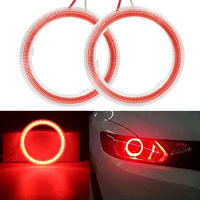 1 Pair COB Angel Eyes LED Car Halo Ring Lights 12V Red Headlight 60MM 70MM 80MM 90MM 100MM 110MM 120MM 130MM 140MM Car Light