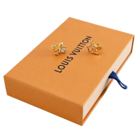 【Louis Vuitton 路易威登】LV M00786 不對襯獨一無二花卉設計貼耳針式耳環(現貨)