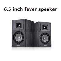 6.5 Inch Wooden Subwoofer Speaker Passive Bookshelf HiFi Speaker Two-Way Surround Sound Speaker Sound Box 200W Power Speaker