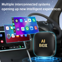 Android 13 Wireless CarPlay Android Auto Smart AI Box 5G WIFI Bluetooth-compatible Mini CarAI Box for All Factory Wired CarPlay