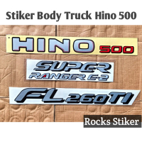 Stiker Mobil truck trek Hino 500 super ranger e-2 fl260ti fullset car