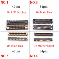2pcs LCD Display FPC On Board For Samsung Galaxy A30 A305 A305F A50 A505 A505F A50S A507F A5070 Screen Flex Connector 34 40 Pin