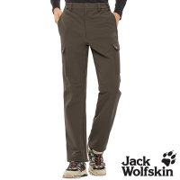 【Jack wolfskin 飛狼】男 帥氣休閒長褲 細緻內磨毛保暖 登山褲『深棕』