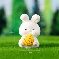 Mainan Anak Pajangan Dekorasi Rumah Kucing Animal Kelinci Furniture Rumah Mini Hiasan Rumah Mainan V