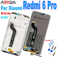 Original 5.84" For Xiaomi Mi A2 Lite LCD Display Screen Replacement For Redmi 6 Pro LCD Screen Replacement