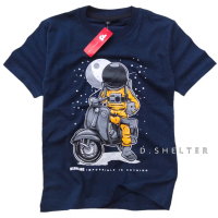 เสื้อยืดเด็ก Navy Vespa รุ่น Deadline ดีไซน์จาก Distro D.shelter