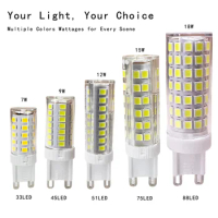 10Pcs G9 LED Lamp 7W 9W 12W 15W 18W AC110V 220V Led Bulb SMD 2835 LED G9 Light Replace 30/40W Halogen Lamp Light for Home Useful