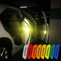 Car Universal Door Reflective Stickers Auto Safety Anti-Collision Warning Mark Strips For MB W176 W177 W213 W205 C117 BMW Audi