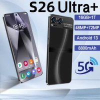 5G S26 Ultra+ Smartphone 16GB+1TB 7.3 Inch Screen 8800Mah Android13 Dual Sim Face Unlocked 48MP+72MP 4G HD Camera Cellphone