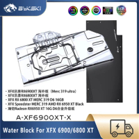 Bykski XFX 6900XT GPU Water Block For XFX Radeon RX 6950 6900 6800 XT Speedster Merc 319 Ultra Water Cooler Custom A-XF6900XT-X