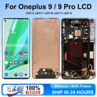 AMOLED Display Screen for OnePlus 9 LE2113 Replacement, Lcd Display Digital Touch Screen with Frame for OnePlus 9 Pro Screen