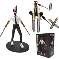 18cm Chainsaw Man Denji Anime Figure Denji/Power Action Figure 1560 Chainsaw Man Denji Figurine Adult Collectible Model Doll Toy