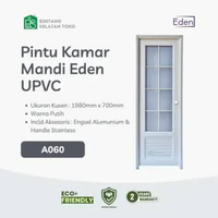 PINTU KAMAR MANDI/ PINTU PREMIUM UPVC EDEN A060 (PUTIH)