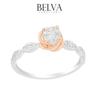 Cincin Emas Berlian Asli Sertifikat - Belva Jewellery - BALRAU1810
