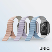 【UNIQ】Apple Watch 38/40/41mm Revix 雙色防水矽膠磁吸錶帶