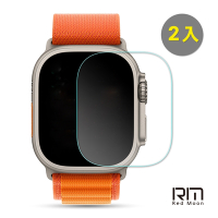 RedMoon Apple Watch Ultra 2 / Ultra 49mm 3D高清透明TPU奈米水凝膜滿版螢幕保護貼 2入