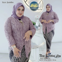 Setelan kebaya floy brokat jumbo 2L- 4L / kebaya oversize