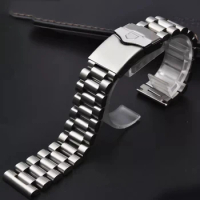 Men's Stainless Steel Watch Band 22mm Bracelet Watchband For Tag Heuer Calera Diving F1 Series Watch Strap Solid Steel Silver