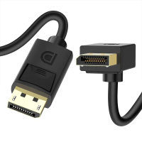 90 Degree Displayport 1.4 Adapter Cable Right Angle Display Port Cable Upward Angled 8K/60Hz 4K/144H