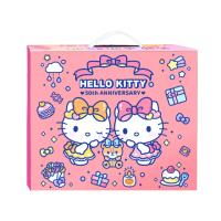 【KID-O】Hello Kitty 50周年馬克杯禮盒-612gX2盒(奶油口味-17gX12、巧克力口味-17gX12、草莓口味-17gX12)