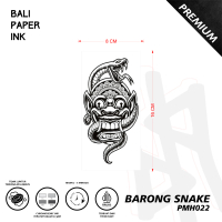 Bali Paper Ink Tato Temporer PMH022 Barong Snake Premium Ketahanan 2-4 Minggu