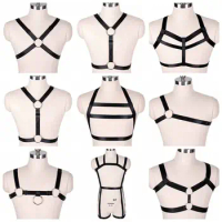 Erotic Lingerie Bondage Harness Fashion Adjustable Fetish Gay Clothing Sexual Body Chest Belt Strap Punk Rave Costumes For Sex