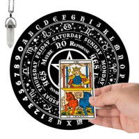 Twelve Constellation Divination Pendulum Board Sign Home Decor Star Sun Moon Altar Message Board Meditation Ornaments