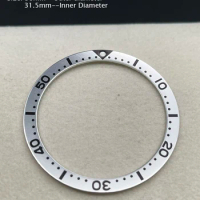 Modified Aluminum Bezel Ring 38x31.5mm Flat Bezel Insert fit for Turtle/Tuna Case Top Quality Replacement Seiko Parts 14 Colors