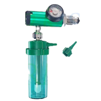 Regulator Portable Oksigen Hi - Tech Untuk Tabung Oksigen 0.5 LPM - 1 - 15 LPM