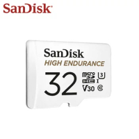 SanDisk HIGH ENDURANCE micro SD Card 32GB 64GB MicroSD Memory Card 128GB 256GB Class 10 U3 V30 Micro SDHC/SDXC Flash Card 4K HD