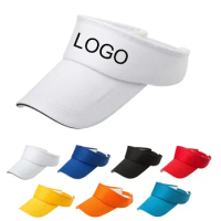 Men Women Sun Cap Summer Outdoor Custom Print Logo Text Team AD Hats Unisex Cotton Adjustable Sunshade Hat Visor Gorras