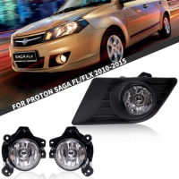 JanDeNing Car Fog Lights Replacement for Proton Saga FL/ FLX 2010-2015 Front Fog Lights Bumper Lamps Kit