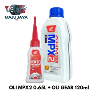 Paket Oli Motor Mpx2 650ml+Oli Gardan 120ml AHM Original Oil Motorcycle