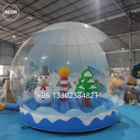 Giant inflatable snow globe photo booth inflatable human size snow globe for rental