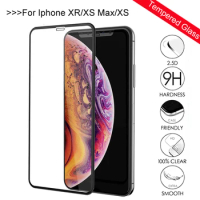 Full Cover Tempered Glass Case For iphone XS Max Screen Protector For Apple iphone XR XSMAX Protective Film on 5.8 6.1 6.5 inch